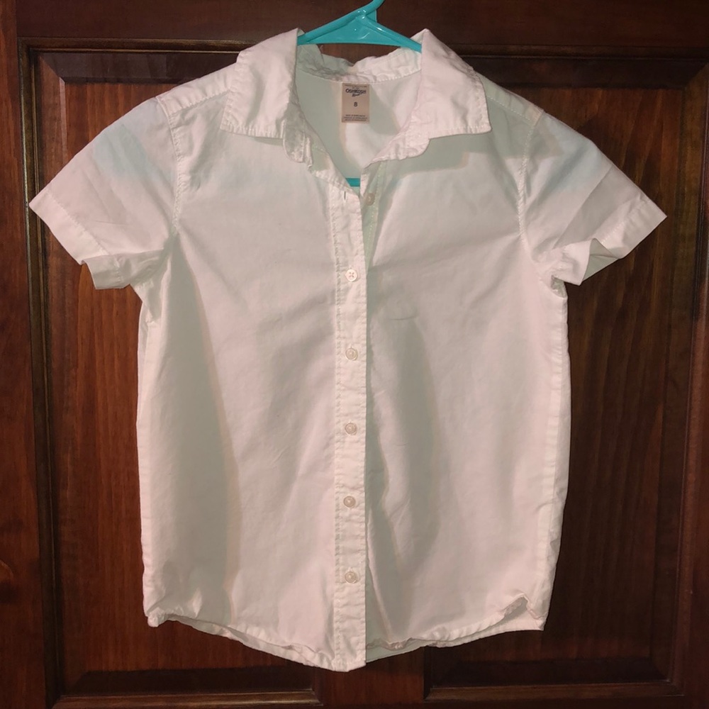 Oshkosh girls size 8 white shirt